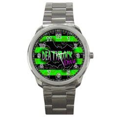 Deathrock Diva Sport Metal Watch by ArtistRoseanneJones