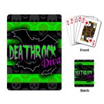 Deathrock Diva Playing Cards Single Design Back