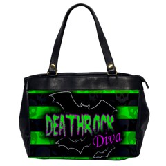 Deathrock Diva Oversize Office Handbag (one Side)