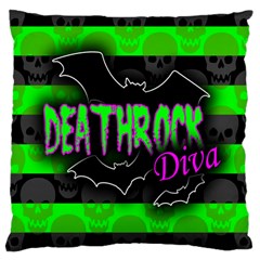 Deathrock Diva Large Cushion Case (single Sided) 