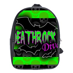 Deathrock Diva School Bag (xl) by ArtistRoseanneJones