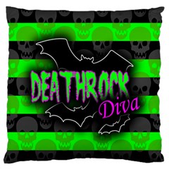 Deathrock Diva Standard Flano Cushion Case (one Side)