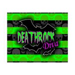 Deathrock Diva Double Sided Flano Blanket (Mini) 35 x27  Blanket Back