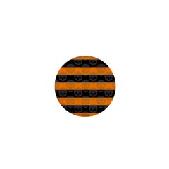 Deathrock Stripes 1  Mini Button