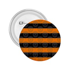 Deathrock Stripes 2 25  Button by ArtistRoseanneJones