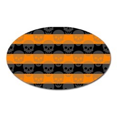 Deathrock Stripes Magnet (oval)