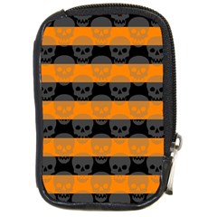 Deathrock Stripes Compact Camera Leather Case