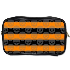 Deathrock Stripes Travel Toiletry Bag (two Sides)