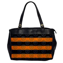 Deathrock Stripes Oversize Office Handbag (one Side)