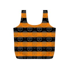 Deathrock Stripes Reusable Bag (s) by ArtistRoseanneJones