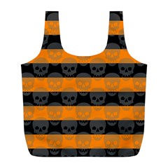 Deathrock Stripes Reusable Bag (l)