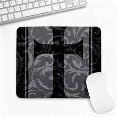 Goth Brocade Cross Large Mouse Pad (rectangle)