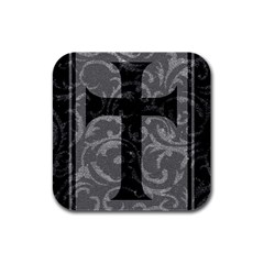 Goth Brocade Cross Drink Coasters 4 Pack (square)