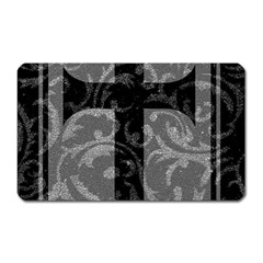 Goth Brocade Cross Magnet (rectangular)