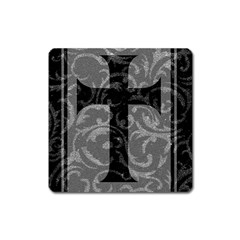 Goth Brocade Cross Magnet (square)