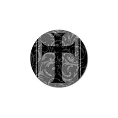 Goth Brocade Cross Golf Ball Marker by ArtistRoseanneJones