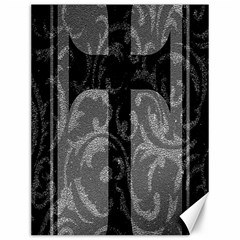 Goth Brocade Cross Canvas 12  X 16  (unframed)