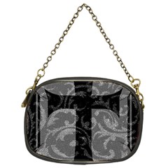 Goth Brocade Cross Chain Purse (two Sided) 