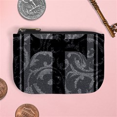 Goth Brocade Cross Coin Change Purse by ArtistRoseanneJones