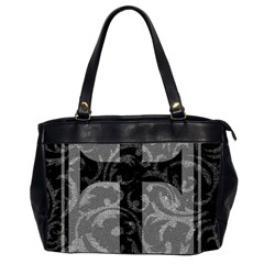 Goth Brocade Cross Oversize Office Handbag (two Sides)