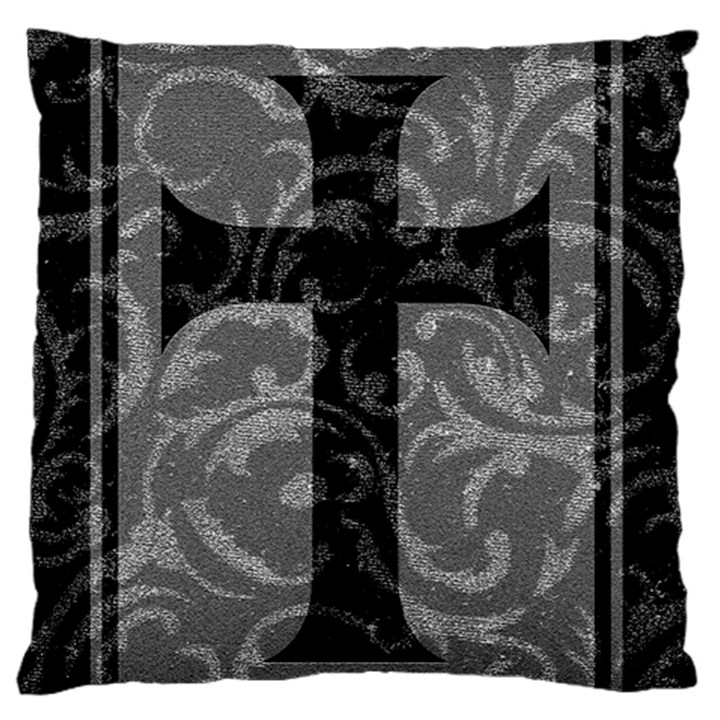 Goth Brocade Cross Standard Flano Cushion Case (One Side)