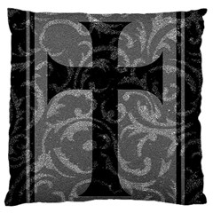 Goth Brocade Cross Standard Flano Cushion Case (two Sides)