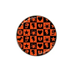 Goth Punk Checkers Golf Ball Marker 10 Pack (for Hat Clip)