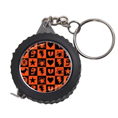 Goth Punk Checkers Measuring Tape by ArtistRoseanneJones