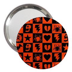 Goth Punk Checkers 3  Handbag Mirror