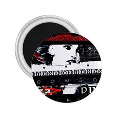 Punk Chick 2 25  Button Magnet