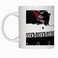 Punk Chick White Coffee Mug by ArtistRoseanneJones