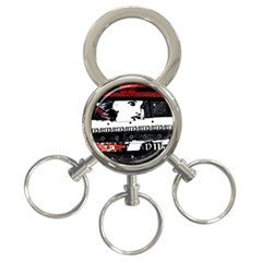 Punk Chick 3-ring Key Chain