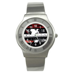 Punk Chick Stainless Steel Watch (slim)