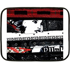 Punk Chick Mini Fleece Blanket (two Sided)