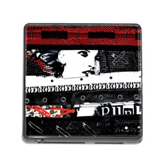 Punk Chick Memory Card Reader With Storage (square) by ArtistRoseanneJones