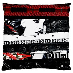 Punk Chick Standard Flano Cushion Case (one Side)