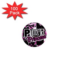 Punk Princess 1  Mini Button Magnet (100 Pack)