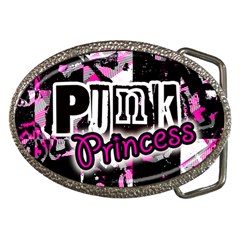 Punk Princess Belt Buckle (oval)