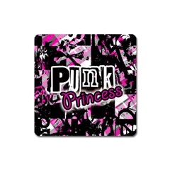 Punk Princess Magnet (square) by ArtistRoseanneJones