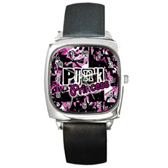 Punk Princess Square Leather Watch