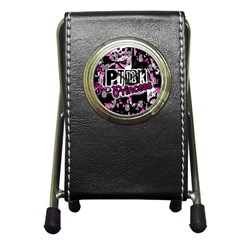 Punk Princess Stationery Holder Clock