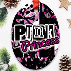 Punk Princess Oval Ornament (two Sides) by ArtistRoseanneJones