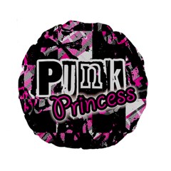 Punk Princess Standard 15  Premium Round Cushion  by ArtistRoseanneJones