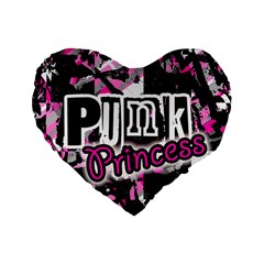 Punk Princess Standard 16  Premium Heart Shape Cushion 