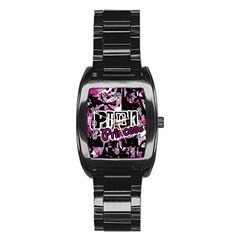 Punk Princess Stainless Steel Barrel Watch