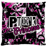 Punk Princess Large Flano Cushion Case (One Side) Front