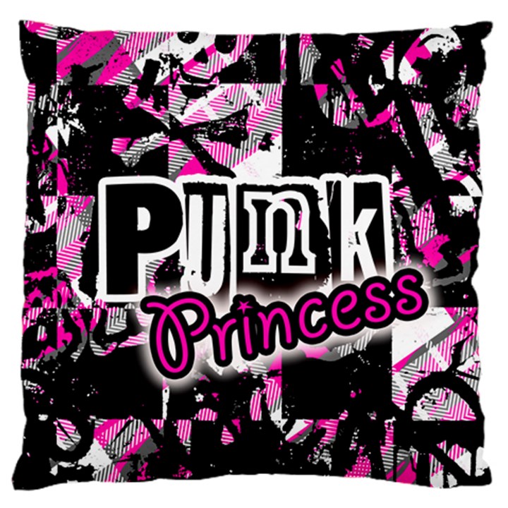 Punk Princess Large Flano Cushion Case (One Side)