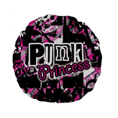 Punk Princess Standard 15  Premium Flano Round Cushion  by ArtistRoseanneJones