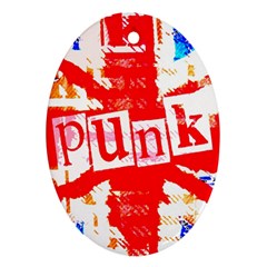 Punk Union Jack Oval Ornament