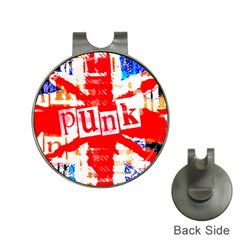 Punk Union Jack Hat Clip with Golf Ball Marker